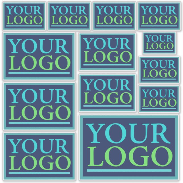 Sticker Votre logo ici, Nom commercial Promo, do-it-yourse (Devant)