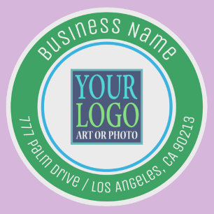 Sticker Votre logo, nom de l'entreprise, adresse, Kelley G