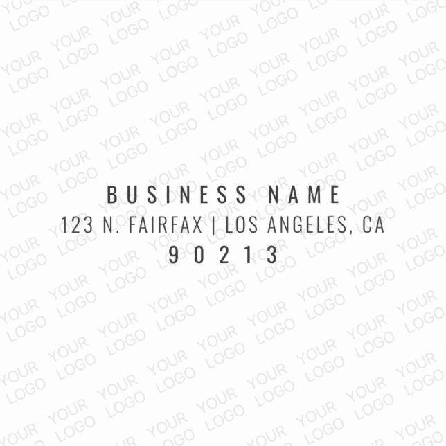 Sticker Votre logo s'allège automatiquement et se répète (Recto)