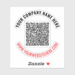 Sticker Votre Modèle d'autocollant professionnel QR Code d