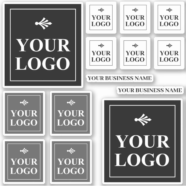 Sticker Votre Modèle de logo et de nom d'entreprise (Devant)