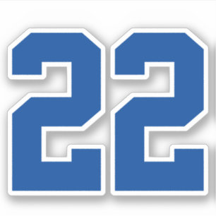 Sticker Votre numéro Jersey personnalisé