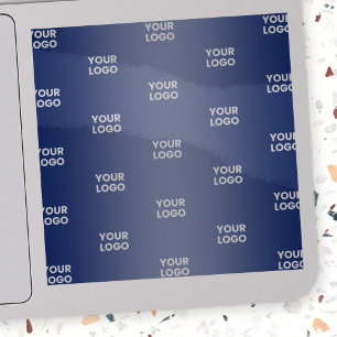 Sticker Votre simple logo répétitif   Bleu transparent