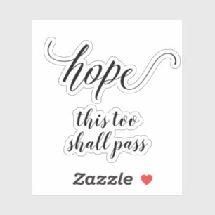 Sticker Votre texte Calligraphie de script personnalisée