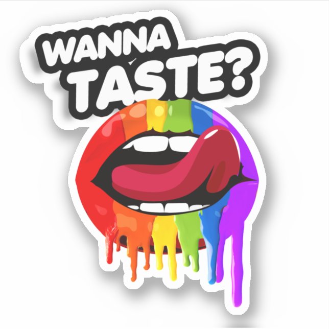 STICKER VOULOIR GOÛTER L'ARC-EN-CIEL (Devant)