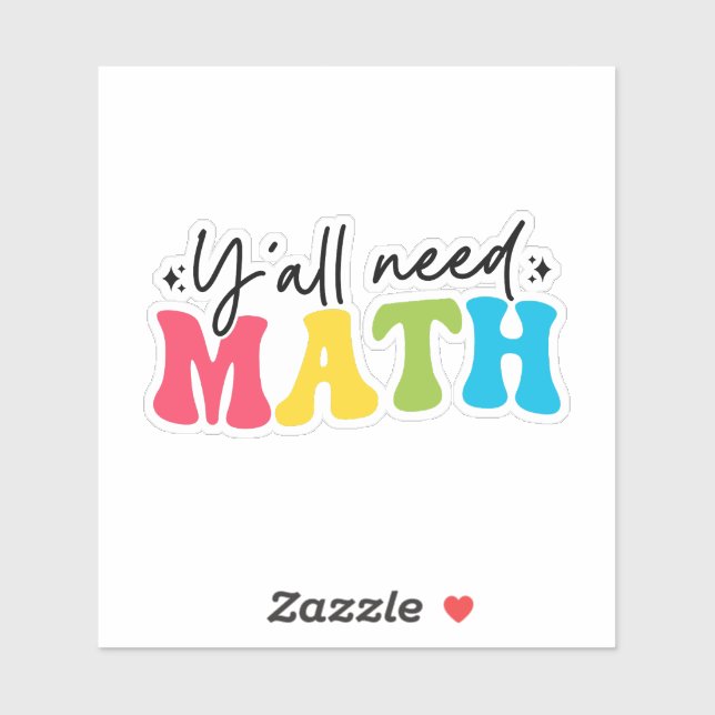 Sticker Vous avez besoin de mathématiques (Feuille)