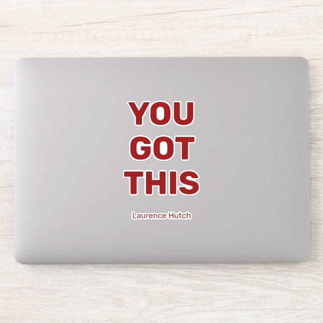 Sticker Vous Avez Cette Couleur Rouge Gras | Ordinateur po (Ordinateur)