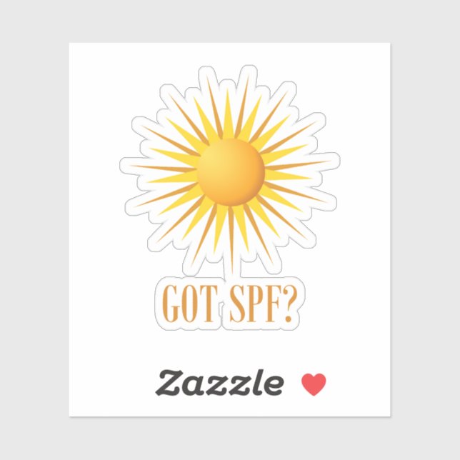 Sticker Vous avez SPF? (Feuille)