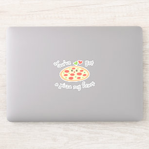 Sticker Vous avez une pizza mon calembour mignon de