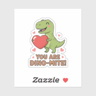 Sticker Vous êtes Dino-mite Mignon T-Rex Dinosaure Saint-V