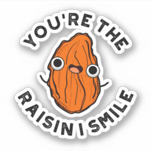 Sticker Vous êtes le jeu de nourriture Raisin I Smile Funn