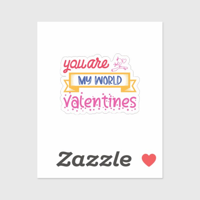 Sticker Vous Êtes Mes Valentines Mondiales (Feuille)