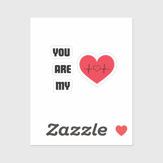 Sticker vous êtes mon (Feuille)