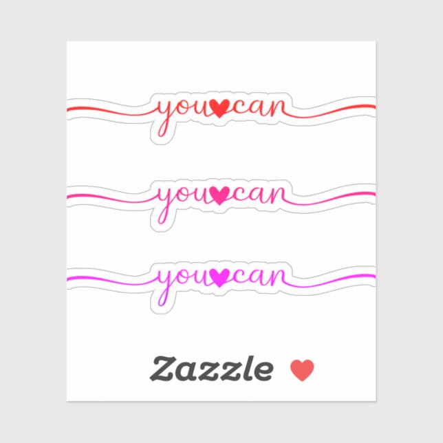 Sticker Vous Pouvez (Feuille)