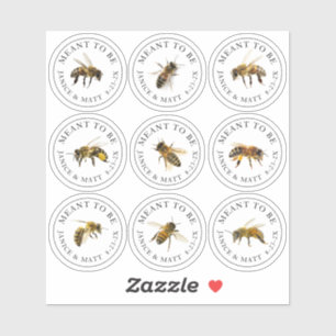 Sticker Vous voulez être Mini Miel Jar Bee Mariage Étiquet