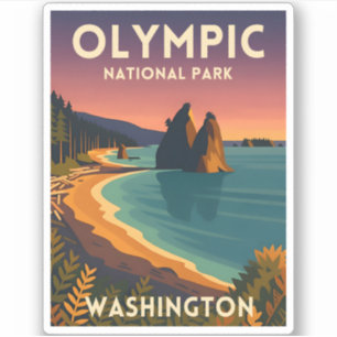Sticker Voyage à l'ancienne Parc national Olympique Washin