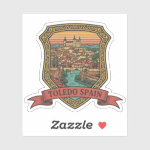 Sticker Voyage à Tolède Espagne Alcazar