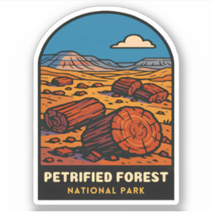 Sticker Voyage Ancien Parc National de la Forêt Pétrifiée