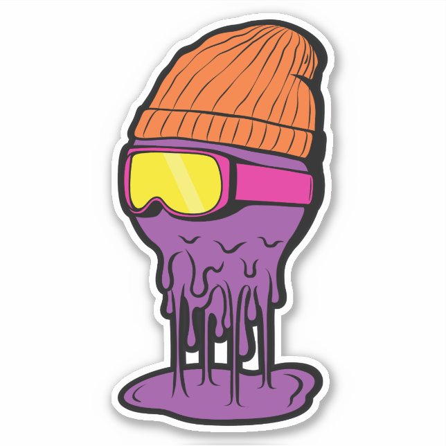 Sticker Voyage de ski (Devant)