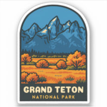 Voyage Rétro Grand Teton Parc National USA Vintage