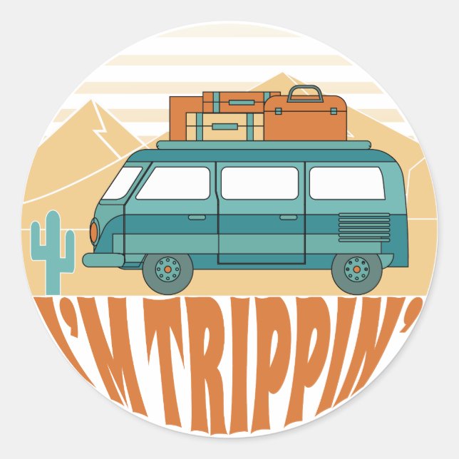 Sticker Voyage-Route Je M'APPELLE TRIPPIN (Devant)