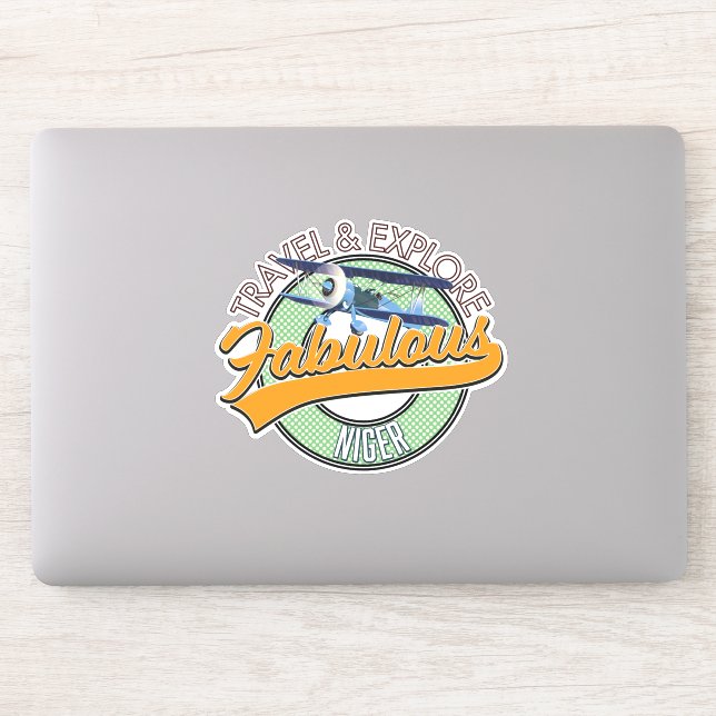 Sticker voyager explorer logo fabuleux Niger (Ordinateur)