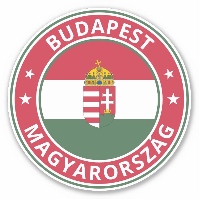 Sticker Voyageur mondial - Budapest, Magyarország | Hongri (Devant)