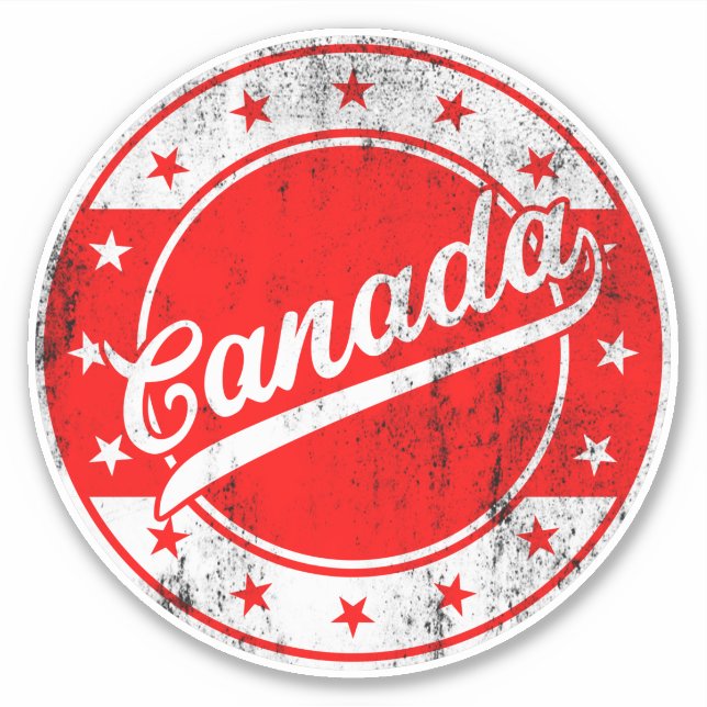 Sticker Voyageur mondial - Canada (Devant)