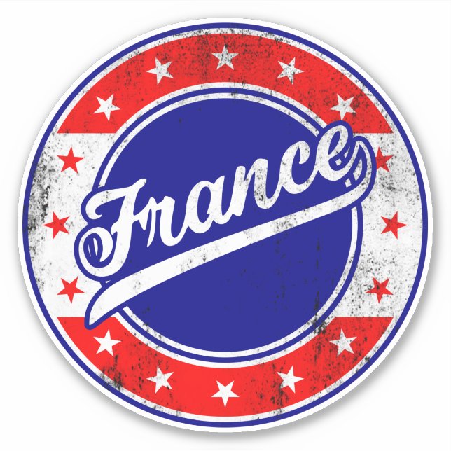 Sticker Voyageur mondial - France (Devant)