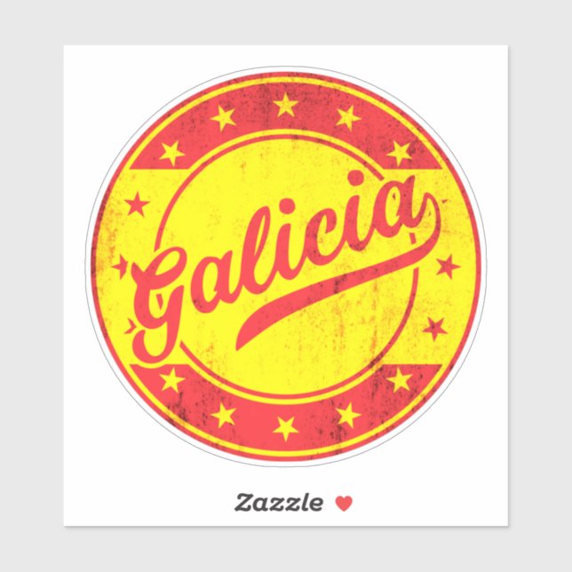 Sticker Voyageur mondial - Galice, Espagne (Feuille)