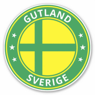 Sticker Voyageur mondial - Gutland, Sverige Suède (Modif