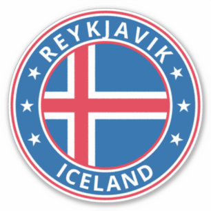 Sticker Voyageur mondial - Islande, Reykjavik (Modifier)