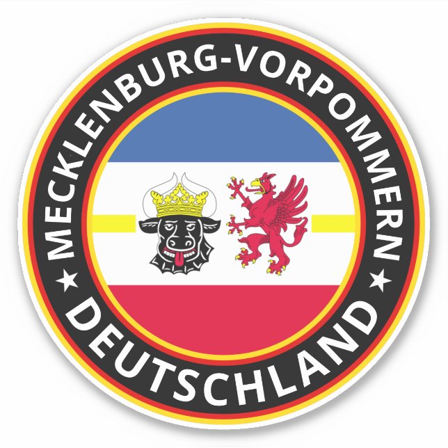 Sticker Voyageur mondial Mecklenburg-Vorpommern Deutschlan (Devant)