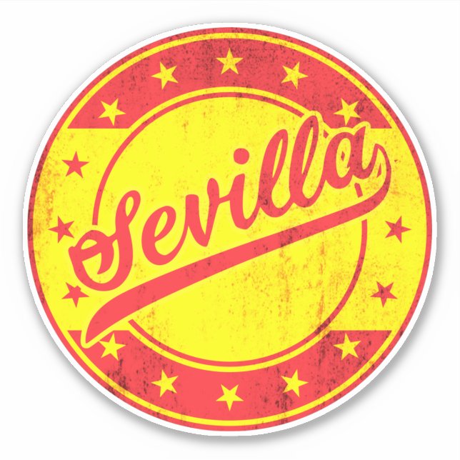 Sticker Voyageur mondial - Sevilla, Espagne (Devant)