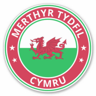 Sticker Voyageur mondial - "Ville", Cymru Pays de Galles