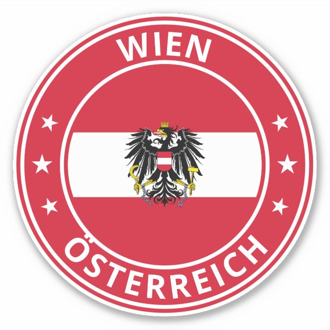 Sticker Voyageur mondial - Wien | Vienne, Österreich (Devant)