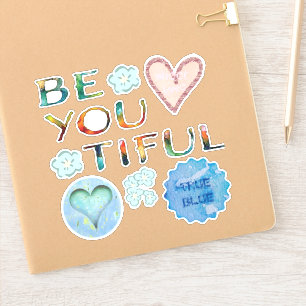 Sticker Vraiment BeYOUtiful Blue