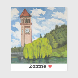 Sticker Vue de River Front Park en vinyle