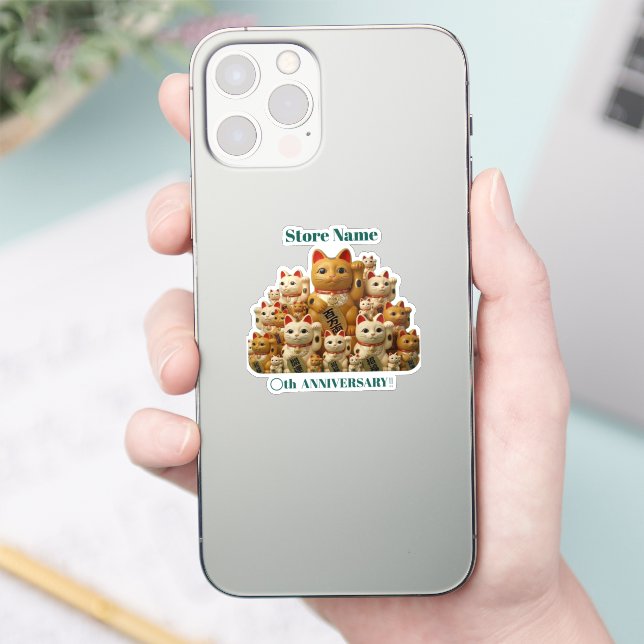 Sticker Wa-Modern Luxe – [Chat qui invite] Design contempo (Téléphone)