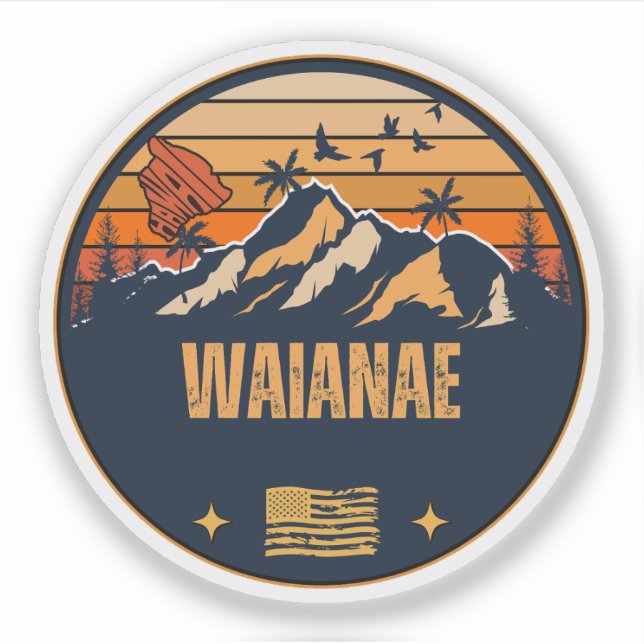 Sticker Waianae, Hawaï (Devant)