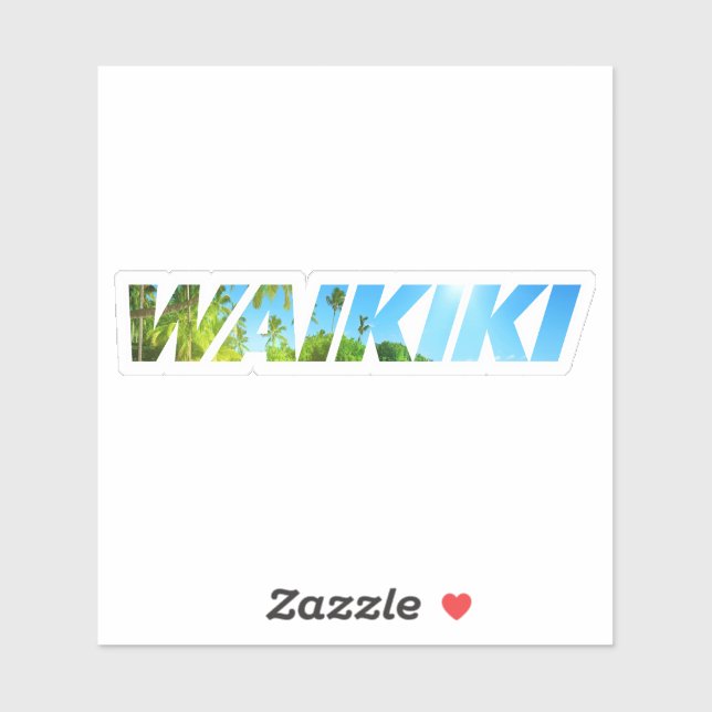 Sticker Waikiki (Feuille)