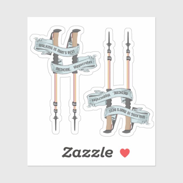 Sticker walking is the best medic Hippocrates hiking pulse (Feuille)