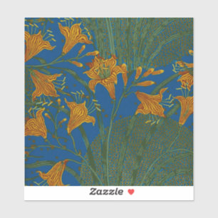 Sticker Walter Crane Day Lily Floral Fond d'écran Design