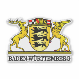Sticker Wappen Baden-Wurttemberg