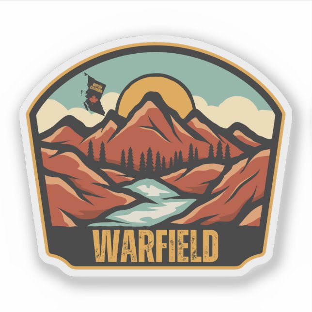 Sticker Warfield, Colombie-Britannique (Devant)