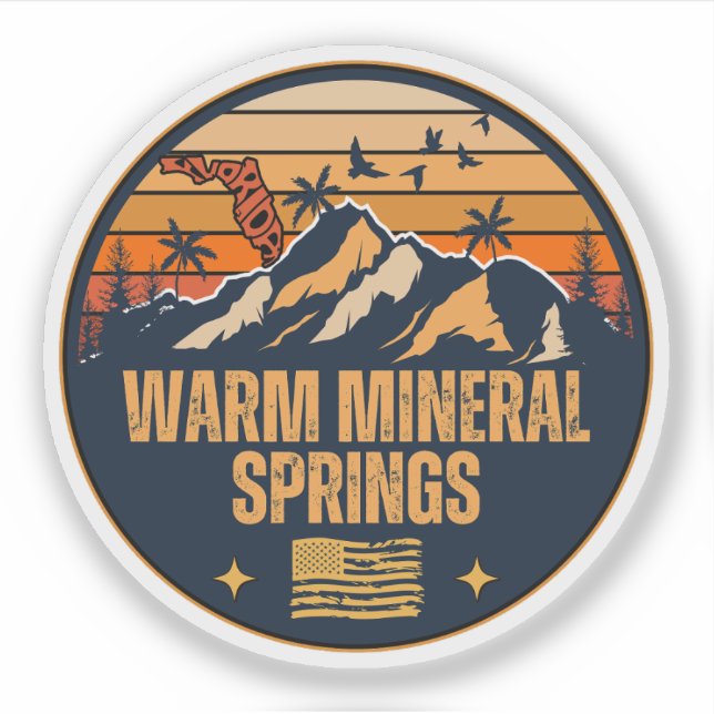 Sticker Warm Mineral Springs, Floride  (Devant)