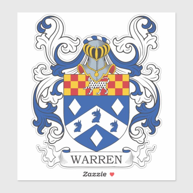 Sticker Warren Family Crest (Feuille)