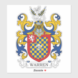 Sticker Warren Family Crest