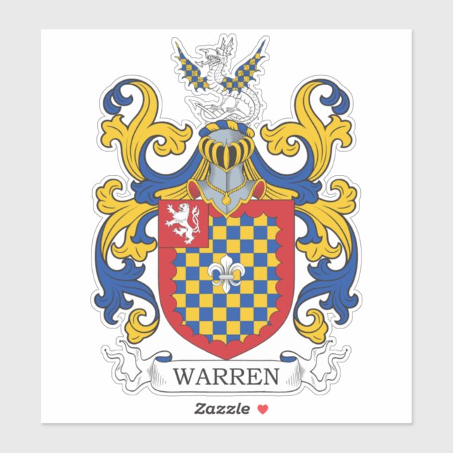 Sticker Warren Family Crest (Feuille)