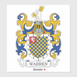 Sticker Warren Family Crest